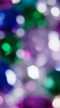 A Captivating Display of Colorful Bokeh: An Enchanting Blend of Sparkling Lights with Multicolored Hues Creating a Dreamlike Atmosphere in Soft Focus