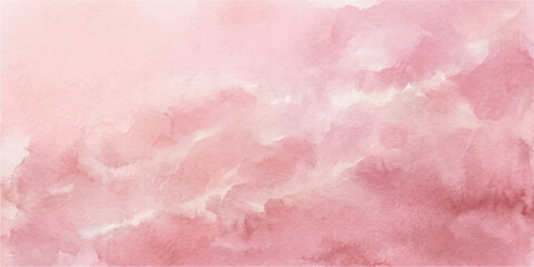 Fototapeta premium Pink abstract watercolor grunge texture background with paper paint pattern design and soft rose color theme