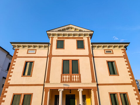 View of a house in San Giorgio in Bosco, Padua, Italy