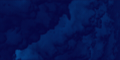 Obraz premium Halftone gradient pattern vertical vector illustration. Blue dotted halftone texture.