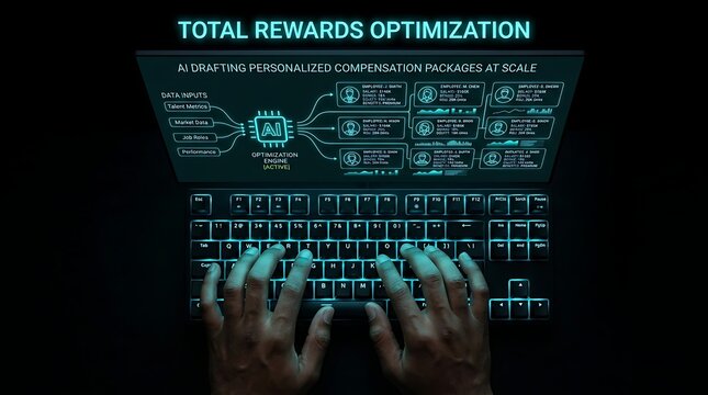 Total rewards optimization using artificial intelligence technology on digital interface.