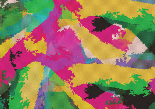 Vibrant Color Background with Abstract Paint Splatter and Dynamic Liquid Splash Vector Illustration, Modern Multi-Color Backdrop for Creative Banner Design