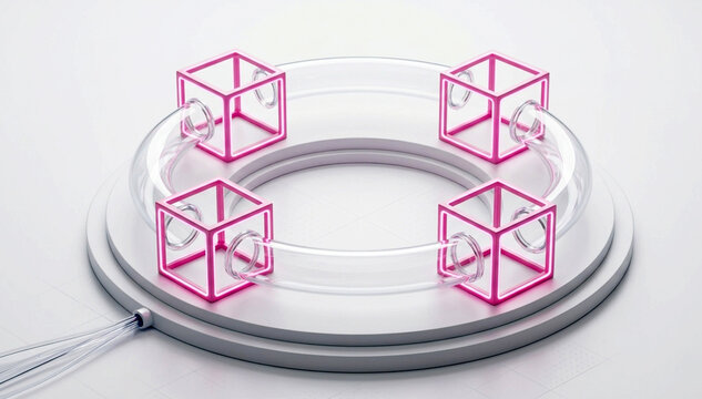 The Quantum Cycle: Digital Data Loop in a Futuristic Circuitry World