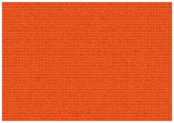 Fototapeta premium Orange paper texture with distressed grid line pattern overlay, background