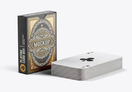 Playing Cards Box Mockup