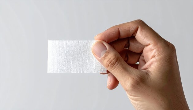 Blank bandage patch mockup peeling motion, medical branding