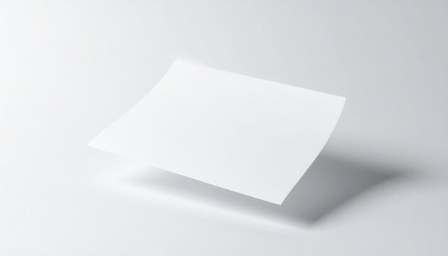 Blank sticker sheet mockup, floating layout, branding design