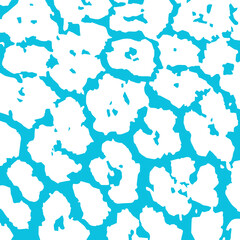 Fototapeta premium Abstract Blue and White Floral Pattern