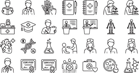 Fototapeta premium set of people icons