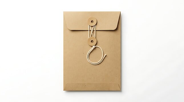 Brown paper document folder