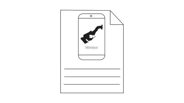 Illustration of a person in a binder and smartphone screen.
