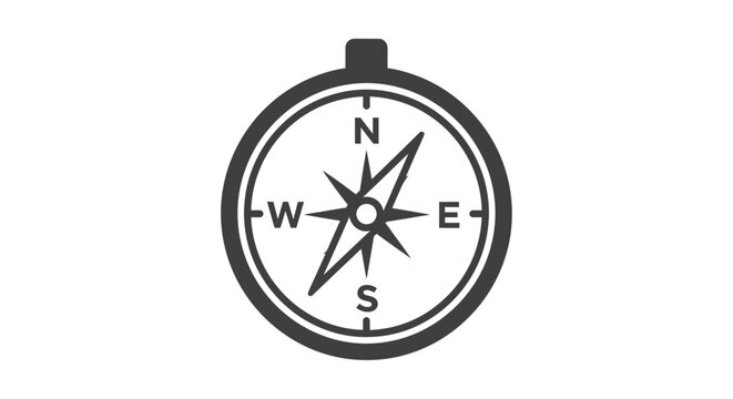 Compass Navigation Tool Direction Indicator.