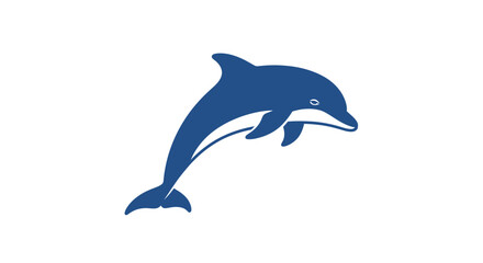Dolphin jumping out of water blue. © Bagus