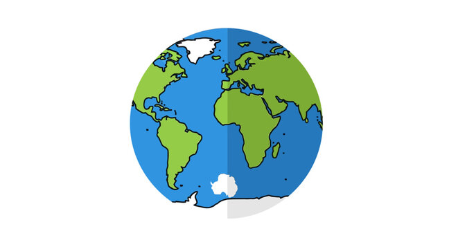Globe Earth Planet World Map.