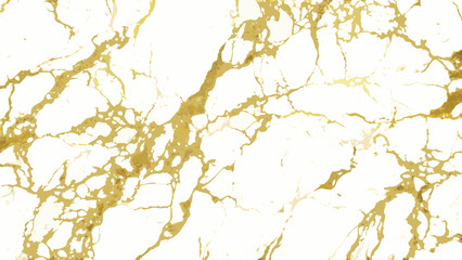 Obraz premium Gold veined marble pattern on a white background abstract texture