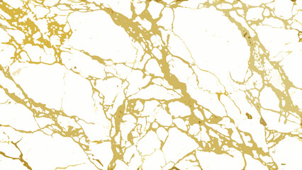 Obraz premium Gold marble pattern with white background abstract veining texture