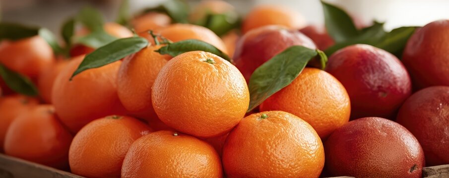 Ultra wide macro shot of orange fruits and vegetables highlights vibrant textures and varied shapes. Glossy and matte surfaces create a lively organic pattern with commercial appeal.