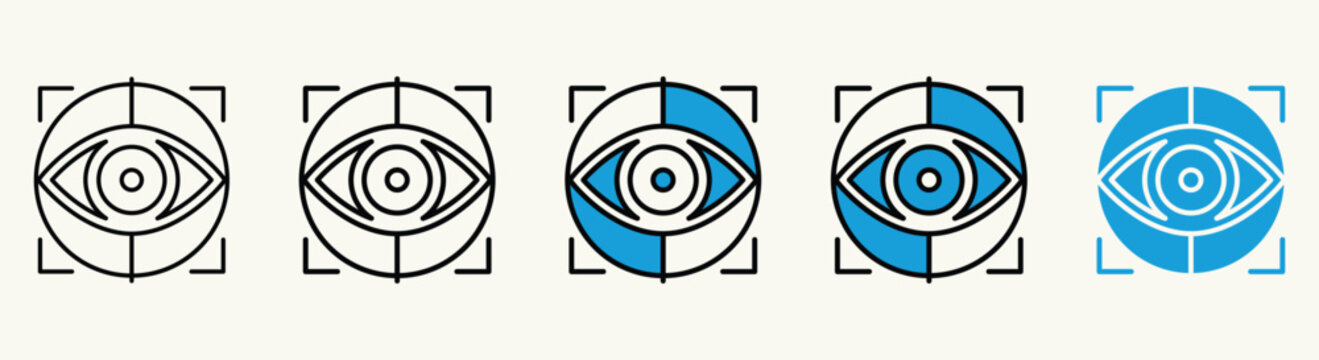 Eye Scan Biometric Identification Elements Collection