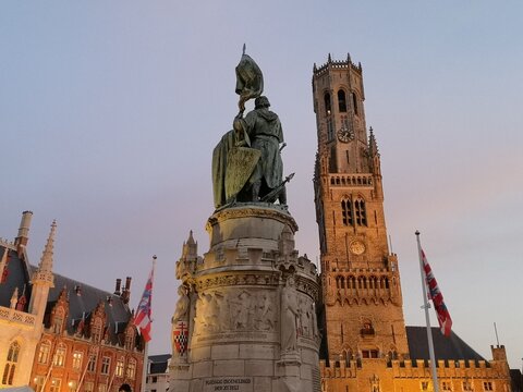 Belfry of Bruges, West-Flanders, Belgium (Belfort van Brugge, West-Vlaanderen, Belgi&euml;)