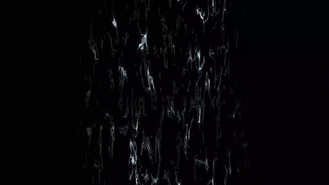Flash FX animation with cartoon water explosion, hand drawn liquid spark light, Cartoon doodle style water splash, droplets fluid motion isolated on black background, overlays seamless loop video.