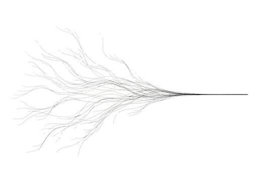 Grey, abstract neural network, brain synapses, vector illustration, white background