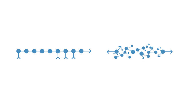 Molecular structures, chemistry icons, blue science illustrations, vector graphics