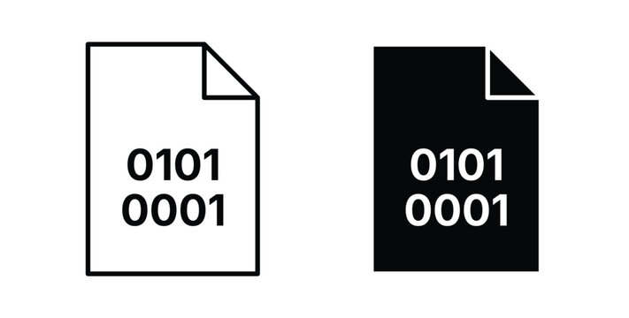 Binary code icon