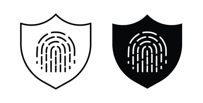 Biometric security icon