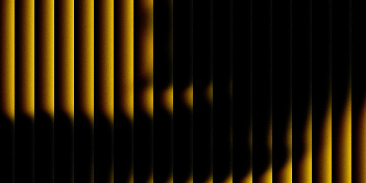 Vertical yellow stripes with light and shadow effect textured background.