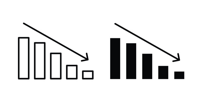 Reduction chart icon