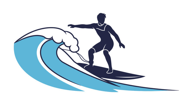 Man surfing on a wave board.