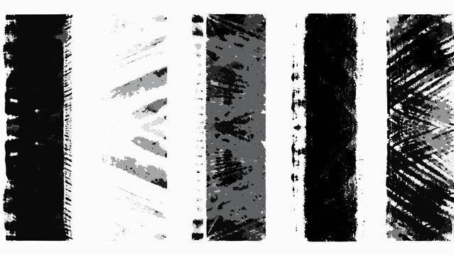 Distressed vertical brushstrokes in grayscale a collection of textured rectangular shapes on white brushstroke brush strokes