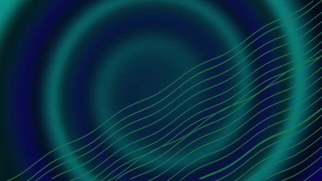 Gradient background animation flows dark teal color waves. Smooth gradient background animation blends fluid green line paths. Digital gradient background animation forms abstract vector art.