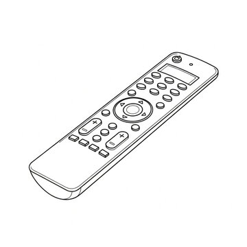 A remote control device with buttons Technology and display for Electronics