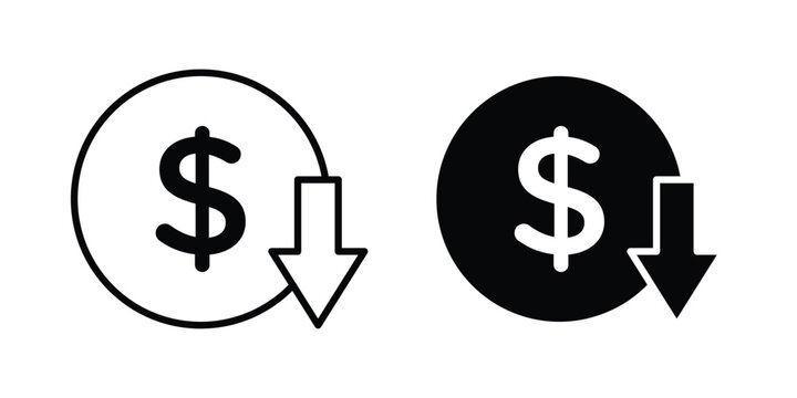 Cost reduction icon