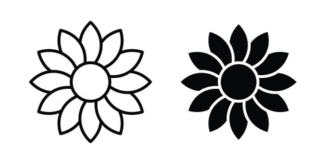 Obraz premium Sunflower icon