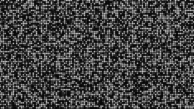 Abstract White Halftone Dots Pattern Background Seamless Looping Animation