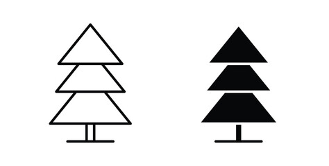 Obraz premium Christmas tree icon