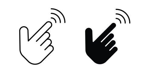Fototapeta premium finger tap icon