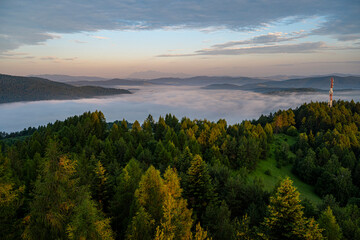 Wschód Słońca, Beskid Sądecki © Maciej G. Szling