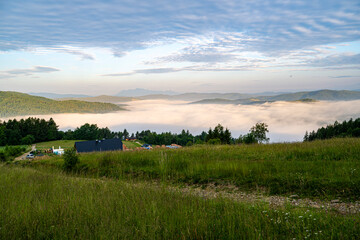 Wschód słońca widok na Tatry Beskid Sądecki © Maciej G. Szling
