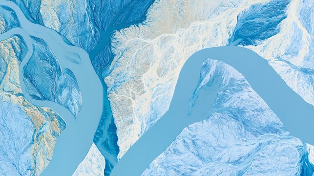 Curving River Delta Channels from Above