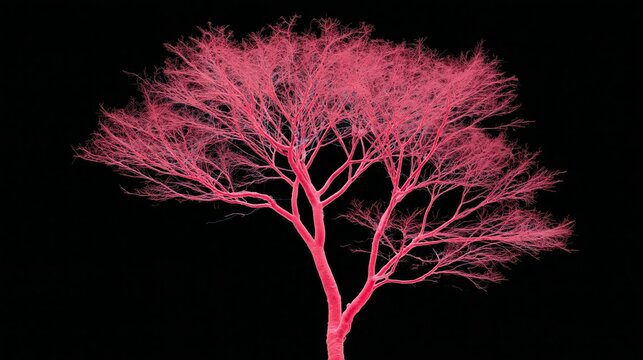 Pink Blue Branching Anatomy Abstract