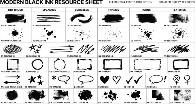 Set of vector design icons collection with symbols, shapes, arrows, vintage style illustration elements for web and decoration