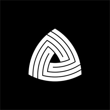 Triple J Triangle Logo highlights a balanced, futuristic composition. Highly suitable for the cybersecurity and data services industry, it suggests complexity, strength, and modern security.