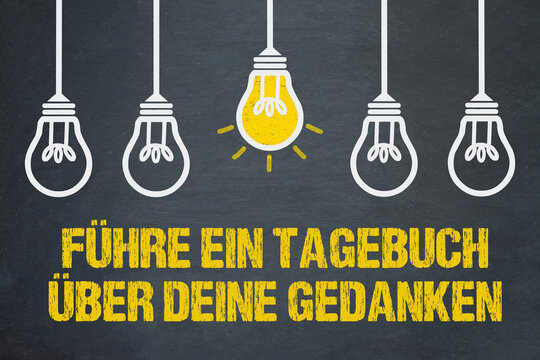 Führe ein Tagebuch über deine Gedanken