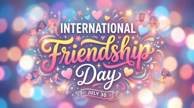 Celebrating international friendship day diverse friends joyful connections and heartfelt greetings july 30th