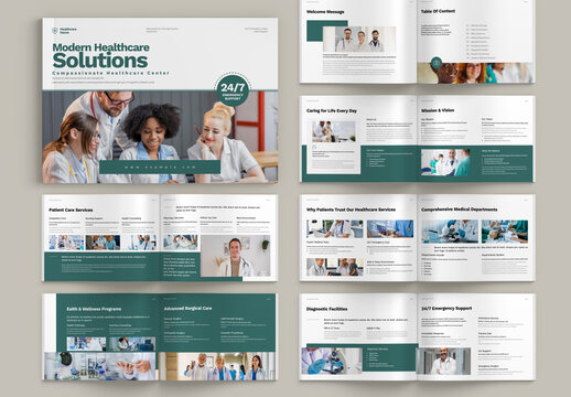 Medical Healthcare Landscape Brochure Template