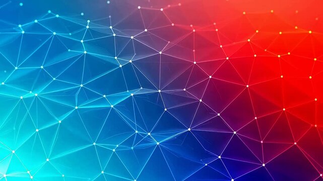 Digital technology abstract polygonal structure connection background