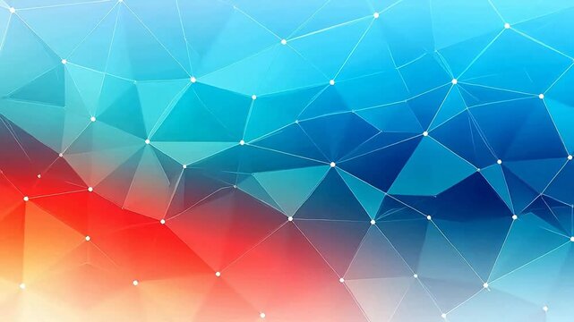 Digital technology abstract polygonal structure connection background